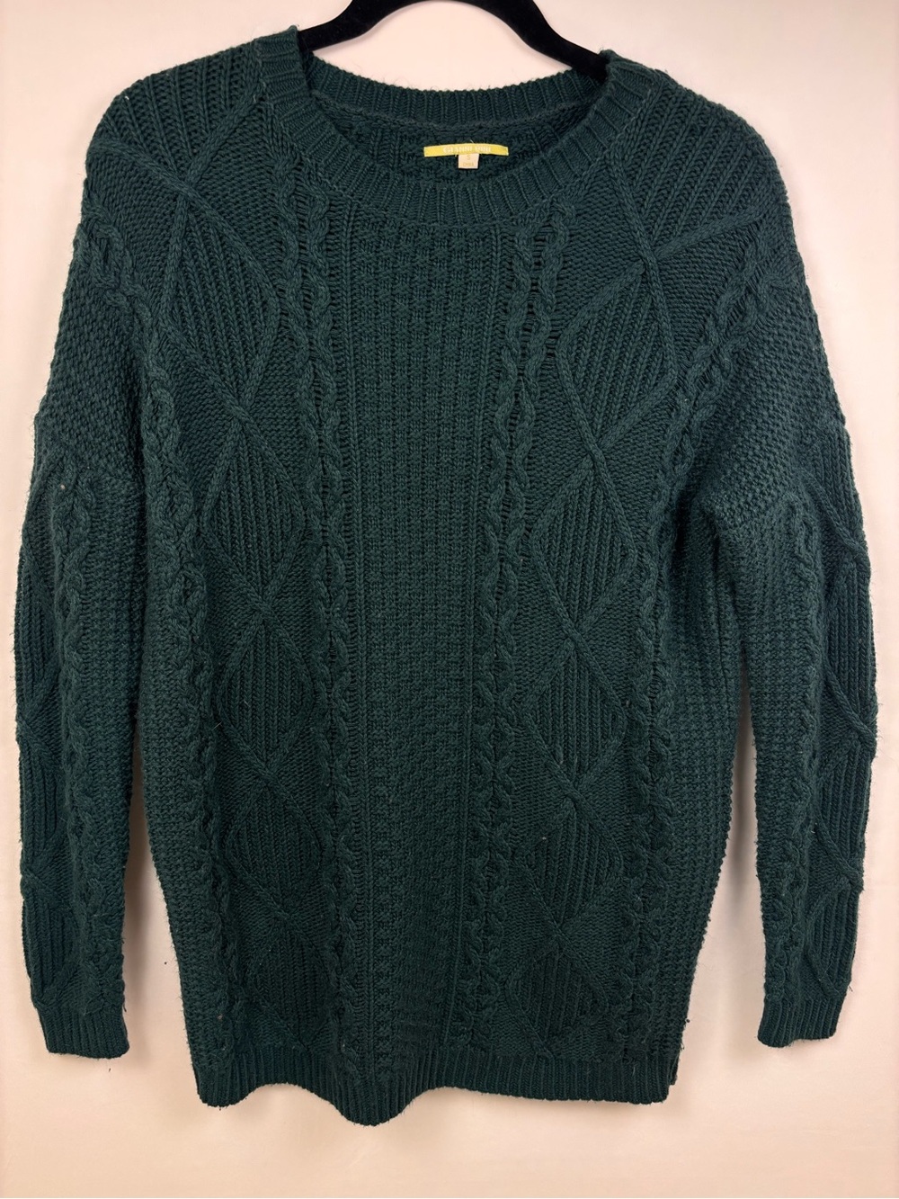 Gianni Rini Cable Knit Crewneck Sweater - Green -